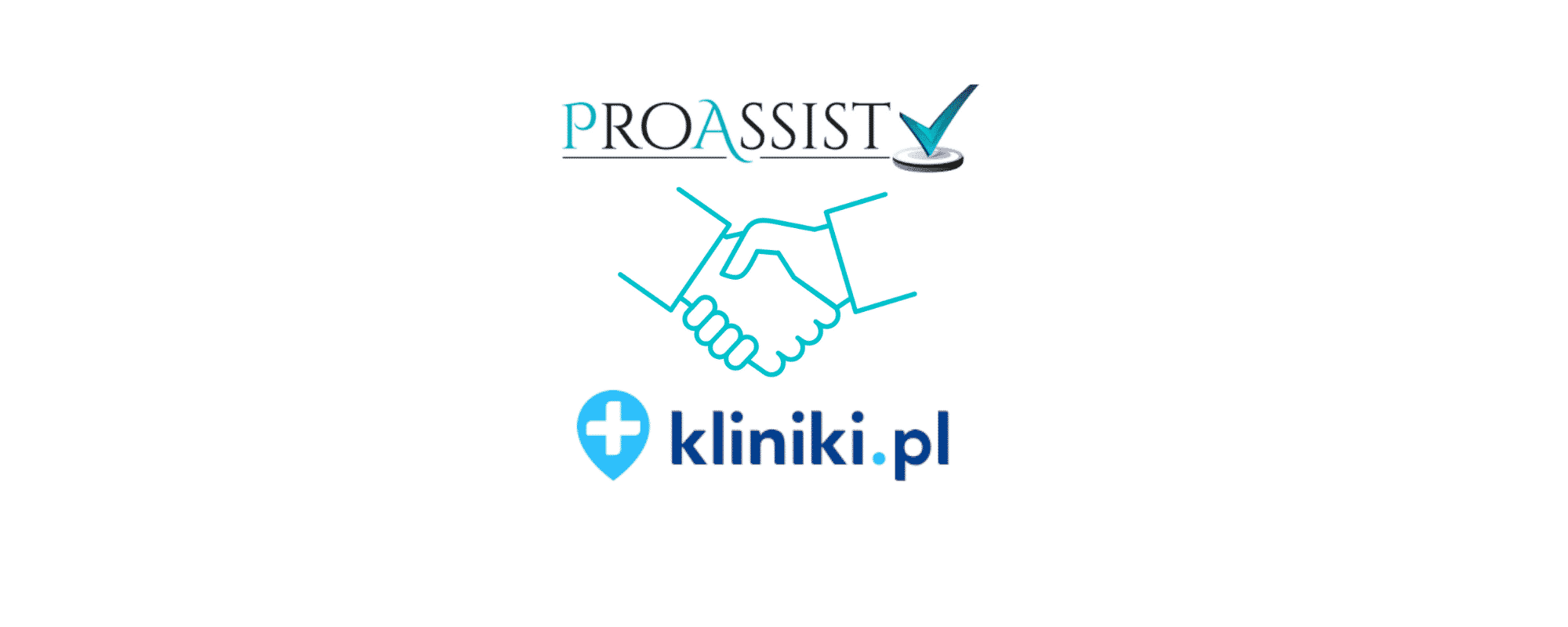 grafika pokazująca początek współpracy Proassist i Kliniki.pl