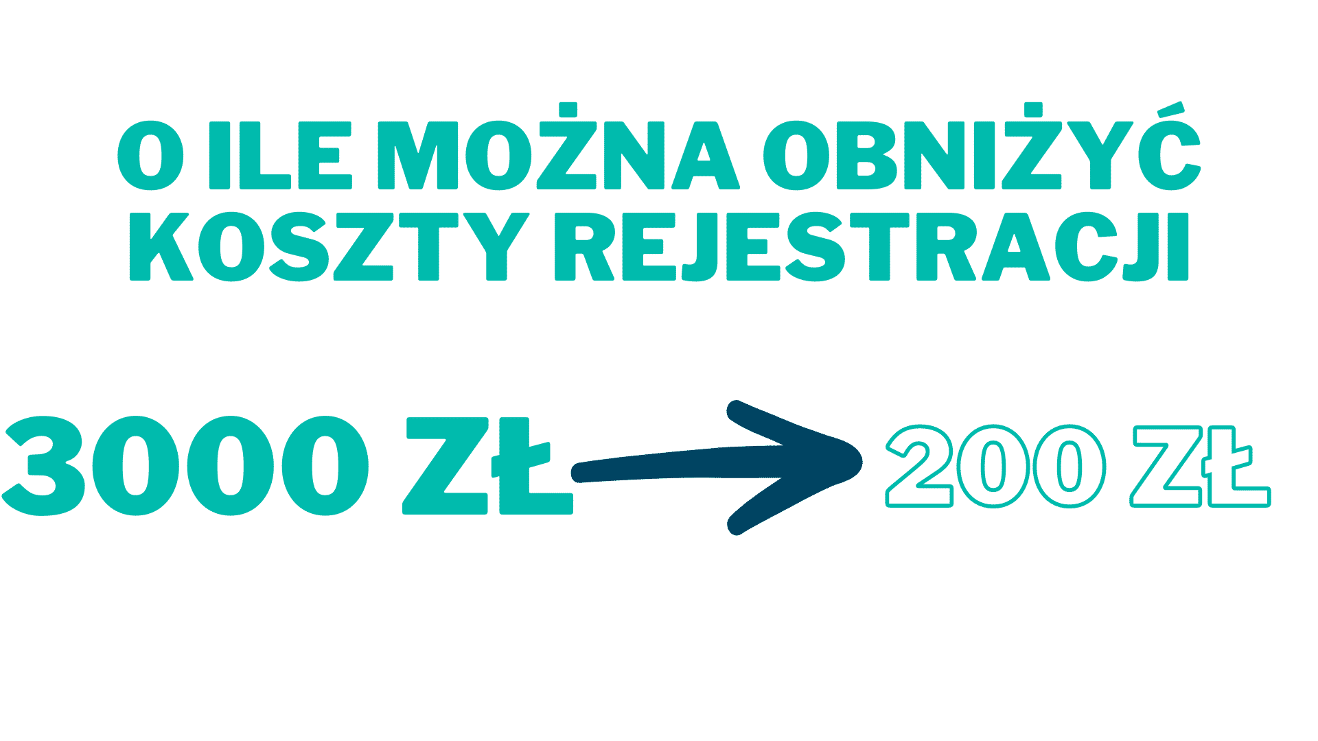 o ile można obniżyć koszty rejestracji
