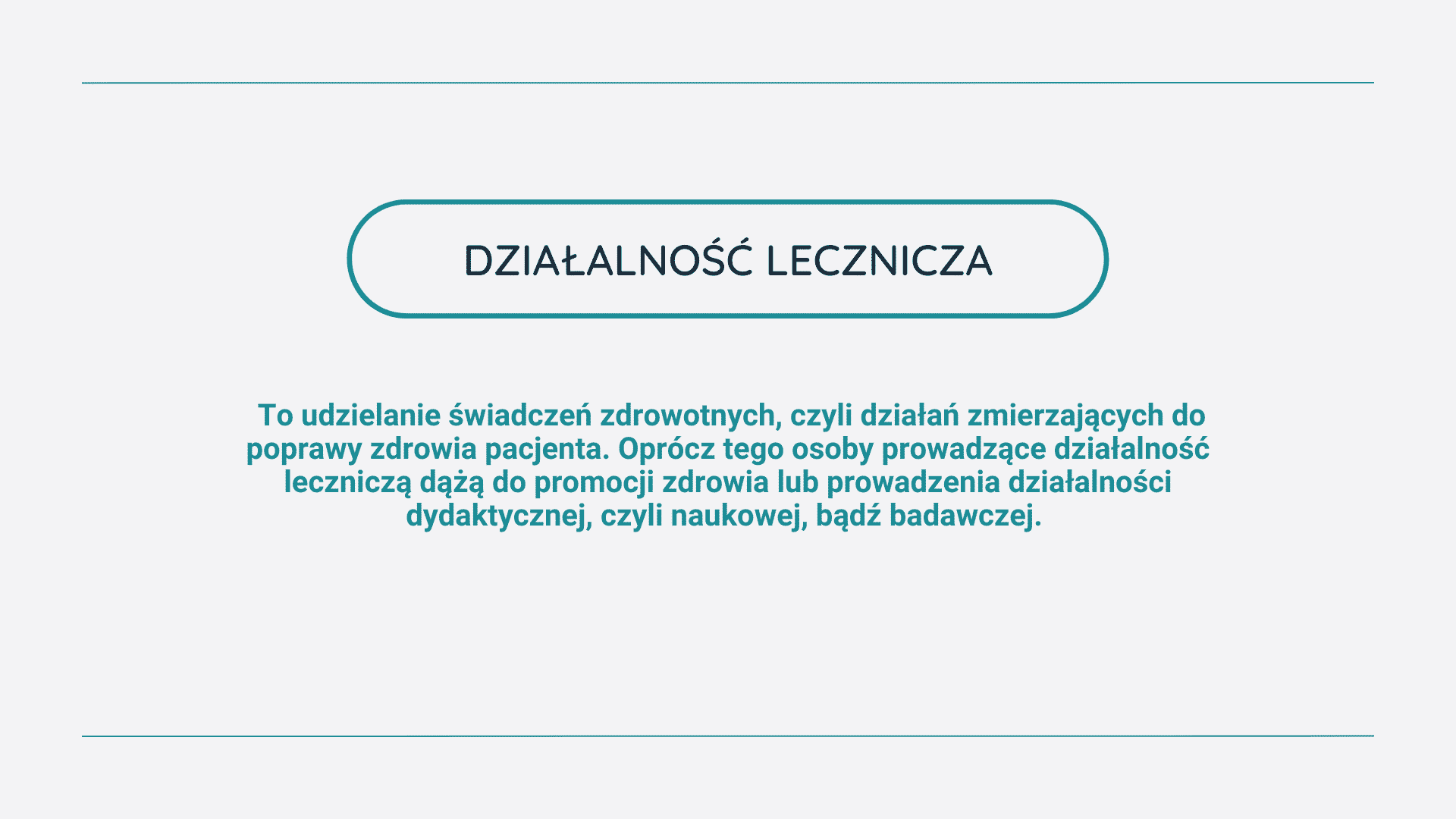 Info grafika-Działalność lecznicza