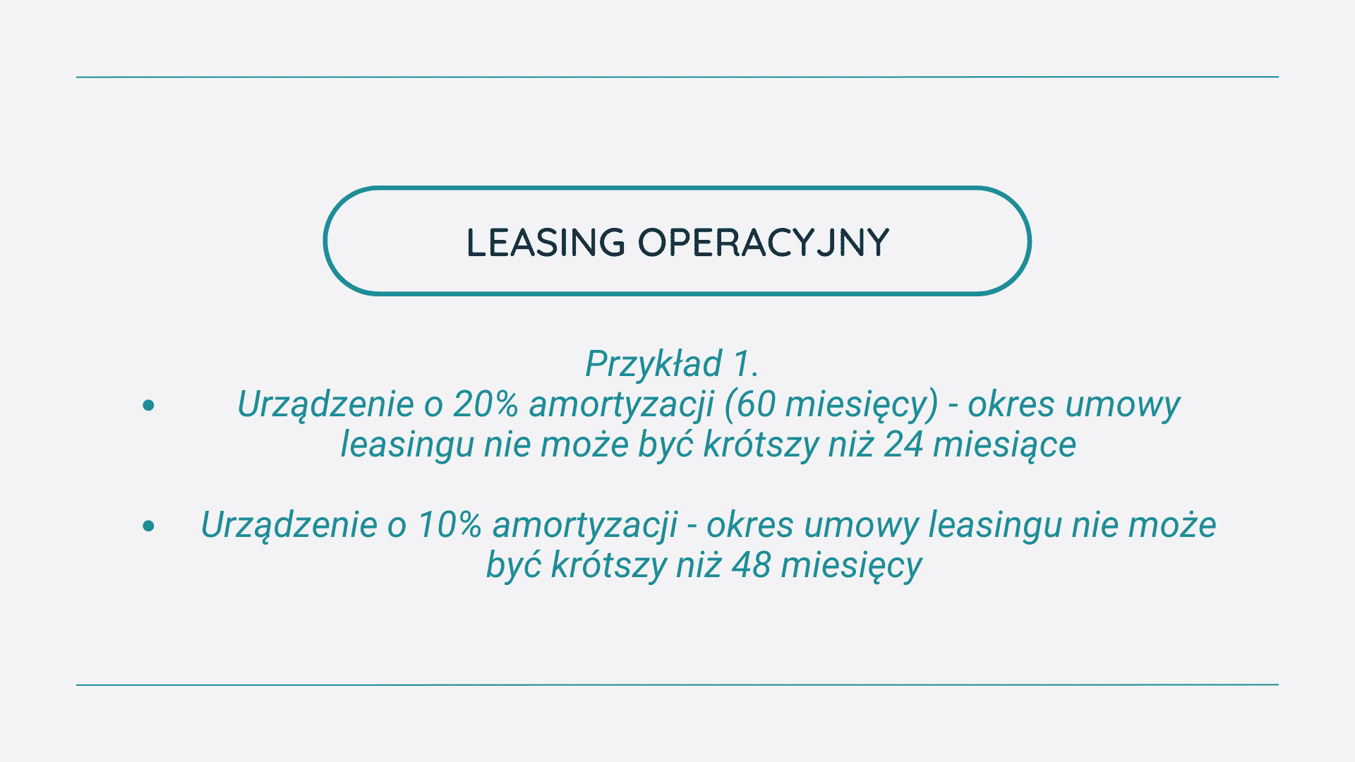 Leasing operacyjny