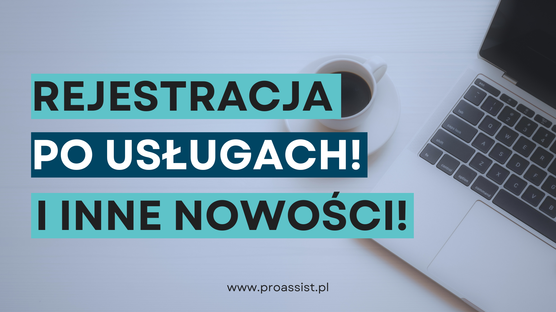okładka bloga* rejestracja po usługach i inne nowości