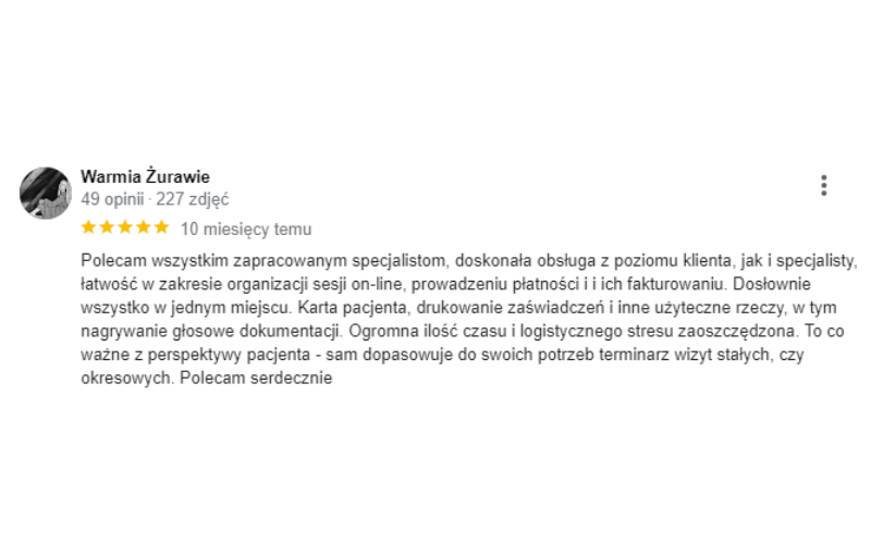 Recenzja usług organizacji sesji online, obsługi płatności i dokumentacji dla oszczędności czasu.